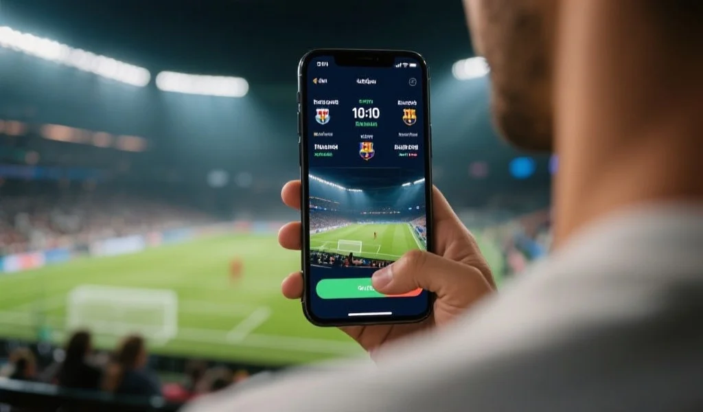 体育应用界面示意图